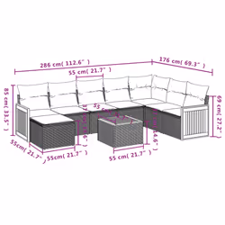 VidaXL 3227924 ensemble de meubles de jardin - Vue supplémentaire 8