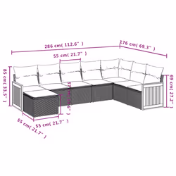 VidaXL 3227929 ensemble de meubles de jardin - Vue supplémentaire 8