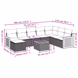 VidaXL 3227931 ensemble de meubles de jardin - Vue supplémentaire 8