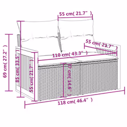 VidaXL 3227938 ensemble de meubles de jardin - Vue supplémentaire 8