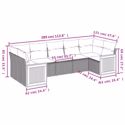 VidaXL 3227945 ensemble de meubles de jardin - Vue supplémentaire 7