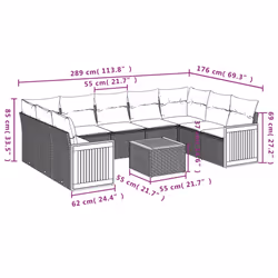 VidaXL 3227952 ensemble de meubles de jardin - Vue supplémentaire 8