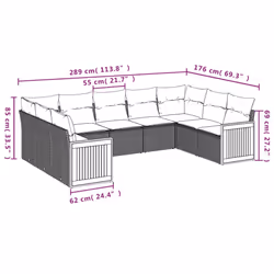 VidaXL 3227953 ensemble de meubles de jardin - Vue supplémentaire 7