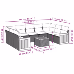 VidaXL 3227959 ensemble de meubles de jardin - Vue supplémentaire 8