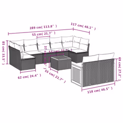 VidaXL 3227967 ensemble de meubles de jardin - Vue supplémentaire 8