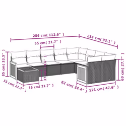 VidaXL 3227994 ensemble de meubles de jardin - Vue supplémentaire 8