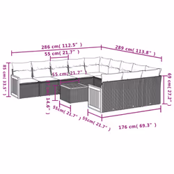 VidaXL 3228106 ensemble de meubles de jardin - Vue supplémentaire 8