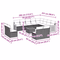 VidaXL 3228155 ensemble de meubles de jardin - Vue supplémentaire 8