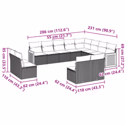 VidaXL 3228158 ensemble de meubles de jardin - Vue supplémentaire 7
