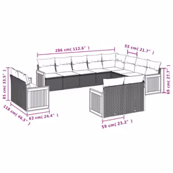 VidaXL 3228197 ensemble de meubles de jardin