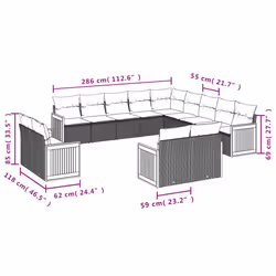 VidaXL 3228215 ensemble de meubles de jardin - Vue supplémentaire 7