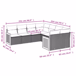 VidaXL 3228233 ensemble de meubles de jardin - Vue supplémentaire 7