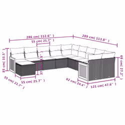VidaXL 3228250 ensemble de meubles de jardin - Vue supplémentaire 8