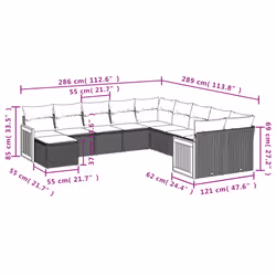 VidaXL 3228253 ensemble de meubles de jardin - Vue supplémentaire 8