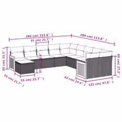 VidaXL 3228254 ensemble de meubles de jardin - Vue supplémentaire 8