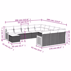 VidaXL 3228260 ensemble de meubles de jardin - Vue supplémentaire 8