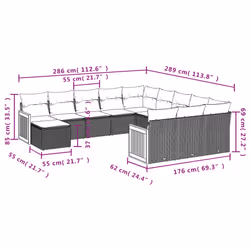 VidaXL 3228267 ensemble de meubles de jardin - Vue supplémentaire 8