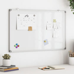 Vidaxl - Tableau blanc magnétique 80x50x1,7 cm aluminium