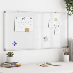Tableau blanc magnétique 100x50x1,7 cm aluminium - Vidaxl