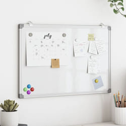 Vidaxl - Tableau blanc magnétique 80x60x1,7 cm aluminium