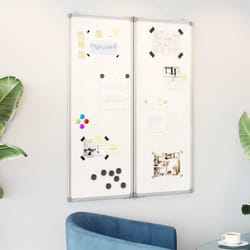 Vidaxl - Tableau blanc magnétique pliable 80x100x1,7 cm aluminium