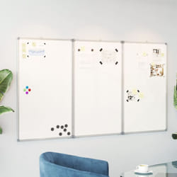 Vidaxl - Tableau blanc magnétique pliable 150x80x1,7 cm aluminium