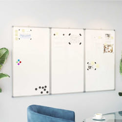 vidaXL Tableau blanc magnétique pliable 180x80x1,7 cm aluminium