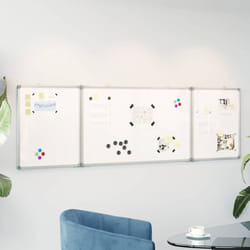 Tableau blanc magnétique pliable 160x60x1,7 cm aluminium - Vidaxl