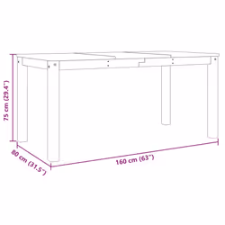 VidaXL 4005705 table de cuisine et de salle à manger - Vue supplémentaire 8