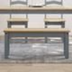 vidaXL Banc à manger Panama gris 105x30x45 cm bois massif de pin