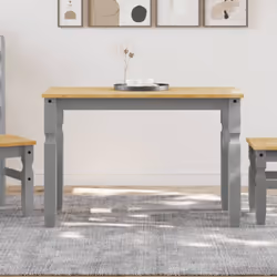 Apportez un air de style minimaliste et de charme élégant à votre cuisine ou salle à manger avec cette table à manger en bois ...
