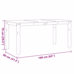 VidaXL 4005717 table de cuisine et de salle à manger - Vue supplémentaire 8