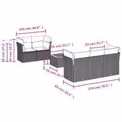 VidaXL 3223479 ensemble de meubles de jardin