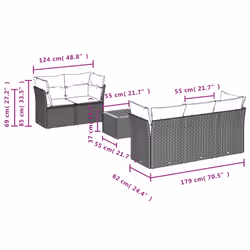 VidaXL 3223480 ensemble de meubles de jardin
