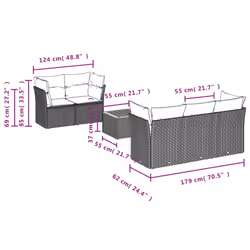 VidaXL 3223483 ensemble de meubles de jardin
