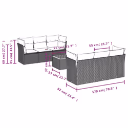 VidaXL 3223486 ensemble de meubles de jardin