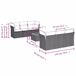 VidaXL 3223490 ensemble de meubles de jardin