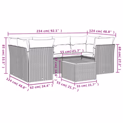 VidaXL 3223494 ensemble de meubles de jardin