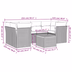 VidaXL 3223496 ensemble de meubles de jardin