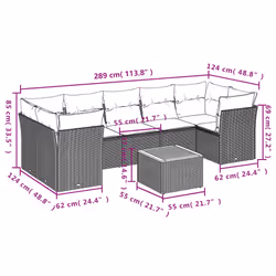 VidaXL 3223507 ensemble de meubles de jardin