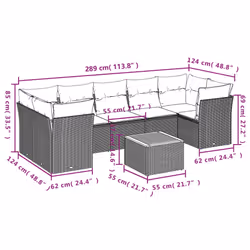 VidaXL 3223508 ensemble de meubles de jardin