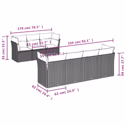 VidaXL 3223511 ensemble de meubles de jardin