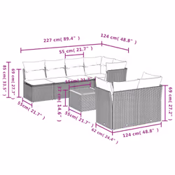 VidaXL 3223515 ensemble de meubles de jardin