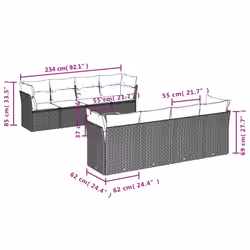 VidaXL 3223524 ensemble de meubles de jardin