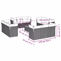 VidaXL 3223539 ensemble de meubles de jardin