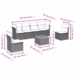 VidaXL 3223549 ensemble de meubles de jardin
