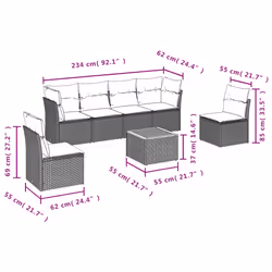 VidaXL 3223553 ensemble de meubles de jardin