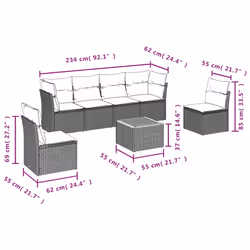 VidaXL 3223556 ensemble de meubles de jardin
