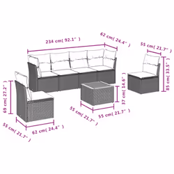 VidaXL 3223560 ensemble de meubles de jardin