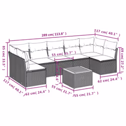 VidaXL 3223567 ensemble de meubles de jardin